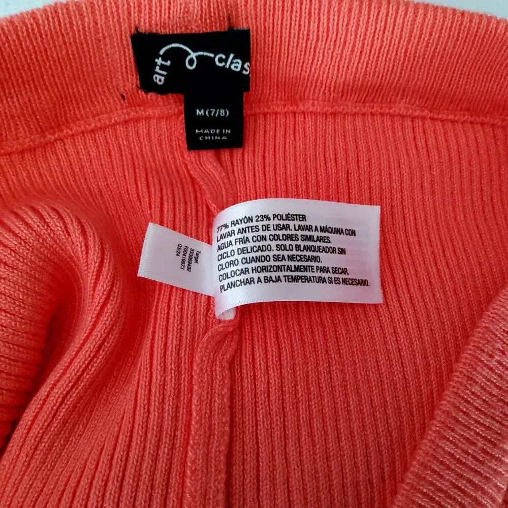 Art Class Womens Ribbed Flare Pants M Polyester Rayon Red• Lay flat to dry - Picture 2 of 10